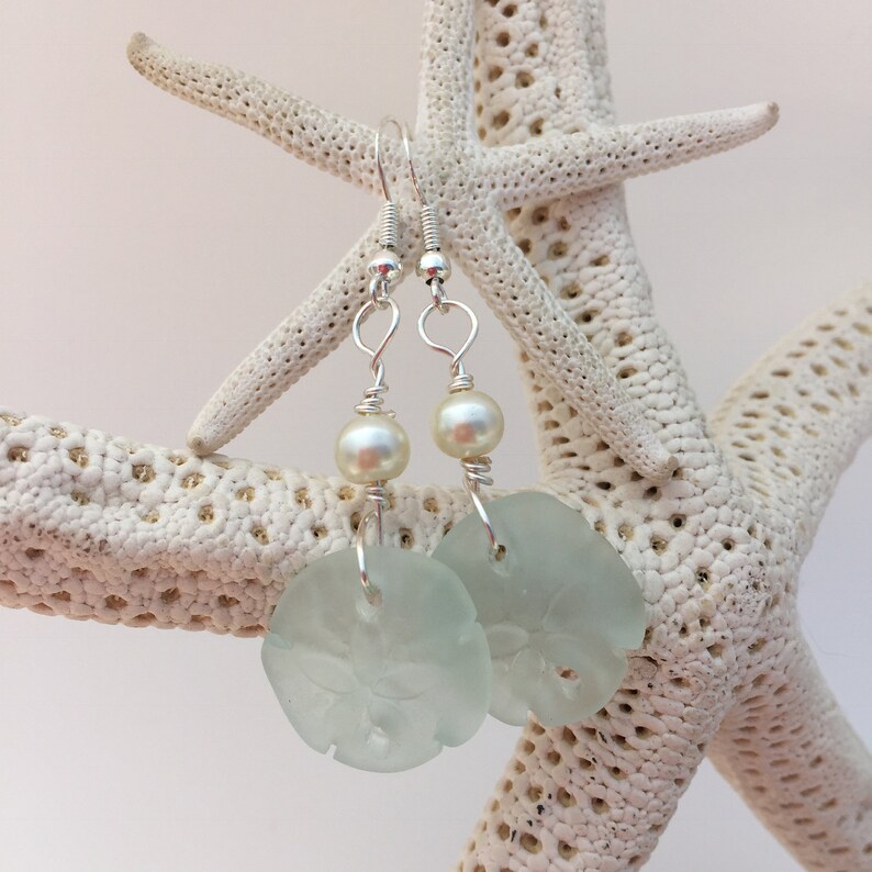 Sea Glass Earrings Seaglass earrings Beach glass earring Etsy