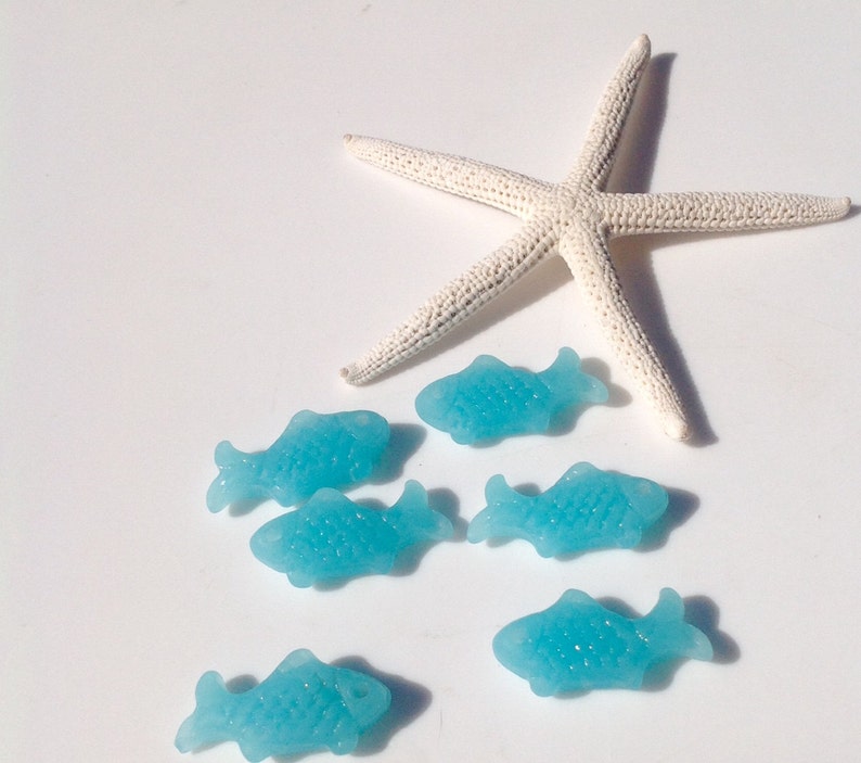Sea Glass Beads Fish Seaglass Bead Supplies Recycled Sea Etsy