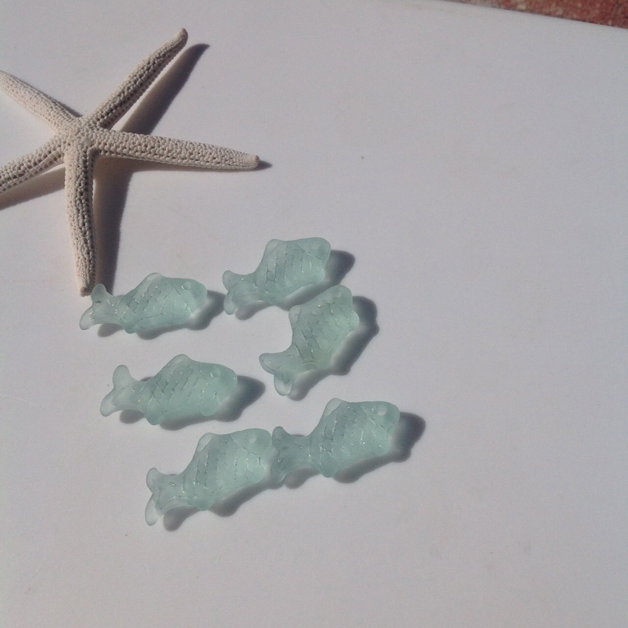 Sea Glass Beads Seaglass Fish Sea Glass Jewelry Beach Etsy