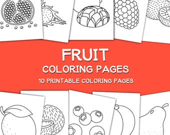 Dibujos de frutas para colorear: 10 diseños atrevidos y fáciles (Descarga PDF)