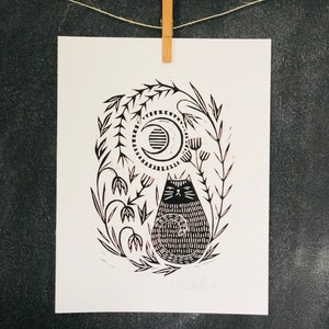 A3 Print Luna Cat main image 1