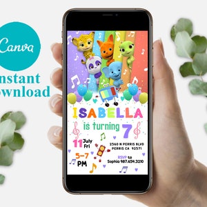Modèle modifiable d'invitation d'anniversaire de fête de mot, invitations de fête d'anniversaire imprimables, carte numérique d'invitation de fête d'anniversaire d'anniversaire