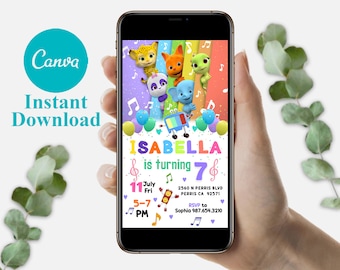 Editable Word Party Birthday Invitation Template (Digital)