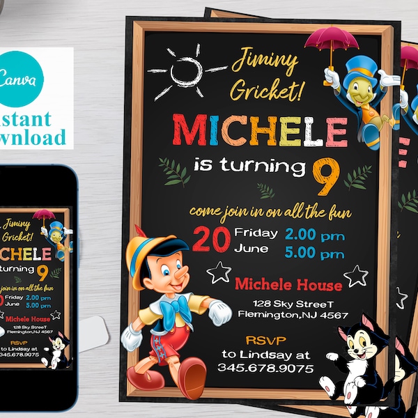 Pinocchio Birthday - Etsy