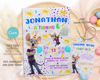Editable Princess Birthday Invitation Template, Printable Birthday Party Invitations, Digital Kids Party Invite, Evite Bday Card