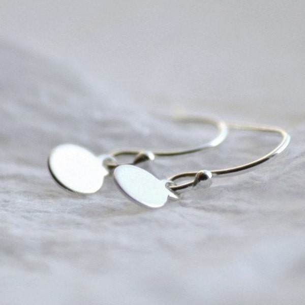Dot earrings - silver earrings - sterling silver earrings - simple earrings - minimalist jewelry - delicate jewelry - Sterling dot