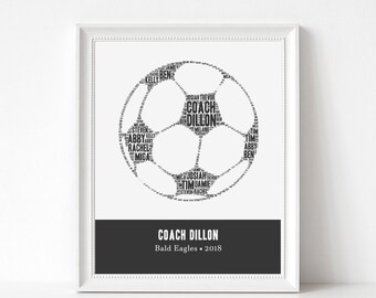 Allenatore Di Calcio Calcio Palla Regalo Stampa Sport Coach