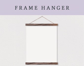 ADD ON a Wooden Frame Hanger | Magnetic Poster Hanger