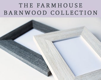 ADD ON a Farmhouse Barnwood Frame - Prints will arrive framed and display-ready with hanging hardware attached