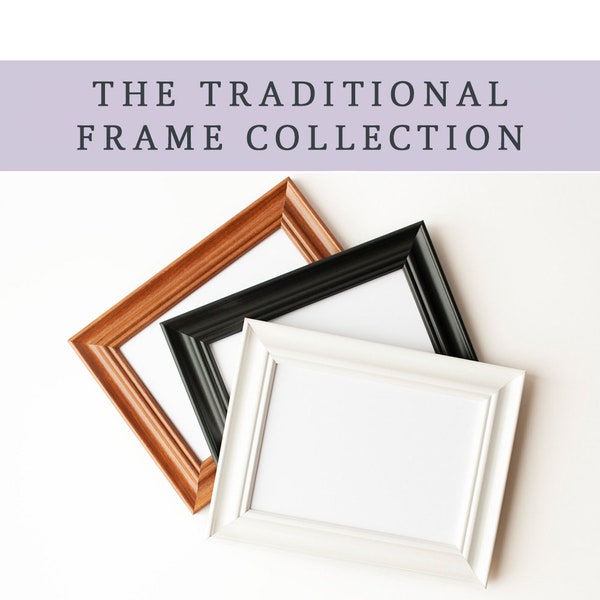 ADD ON a Traditional Frame - Prints will arrive framed and display-ready with hanging hardware attached