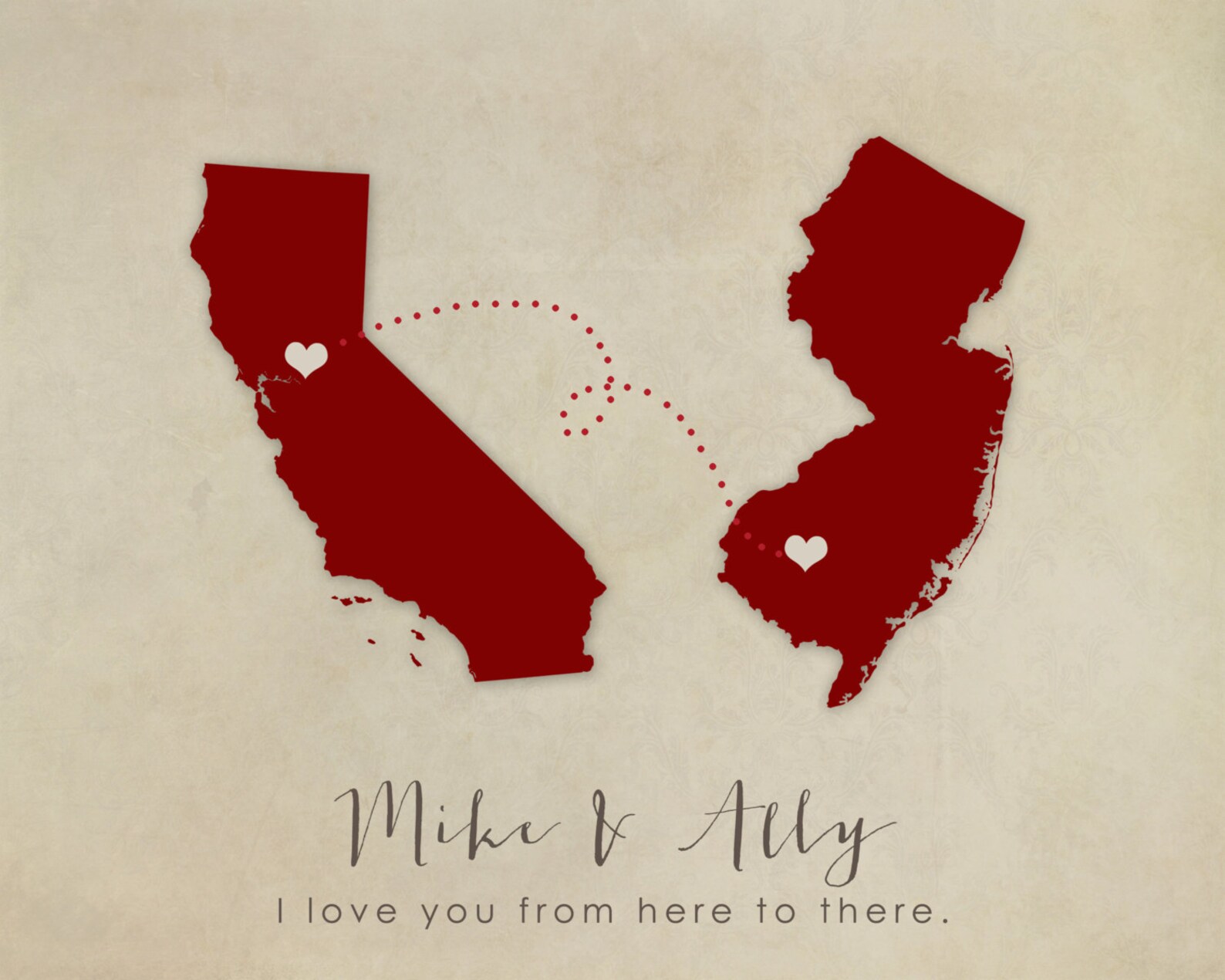 Custom Moving Away Gift Print Going Away Gift Long Distance - Etsy