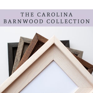 ADD ON a Barnwood Frame from The Carolina Collection Prints will arrive framed and display-ready with hanging hardware attached image 1