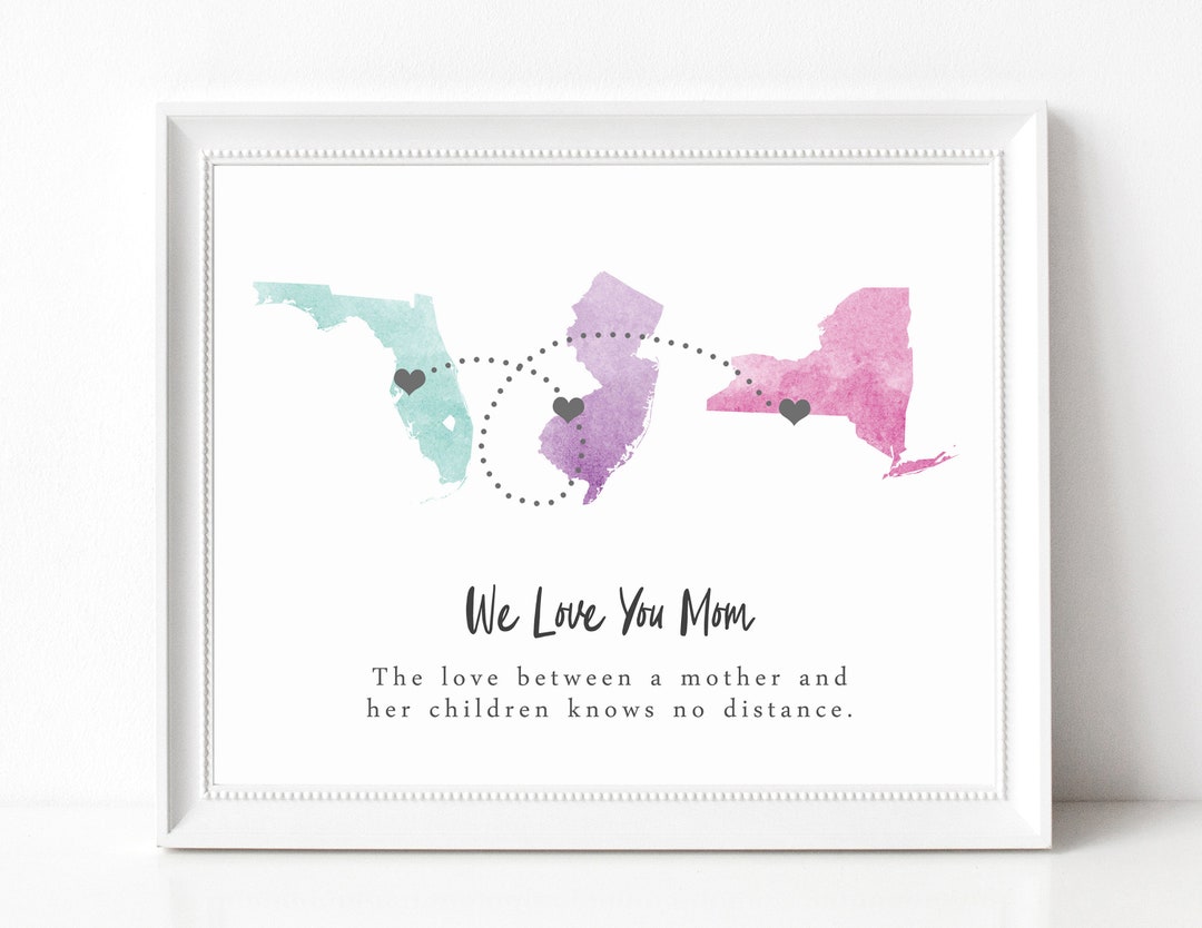 Custom Moving Away Gift Print, Going Away Gift, Long Distance Best ...
