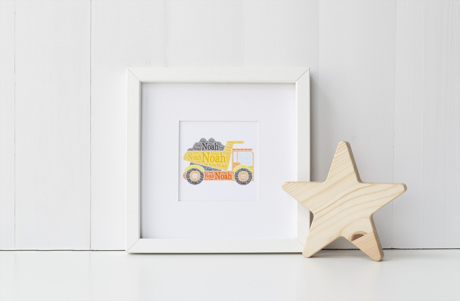 Custom Construction Truck Wall Decor Dump Truck Nursery Art Etsy