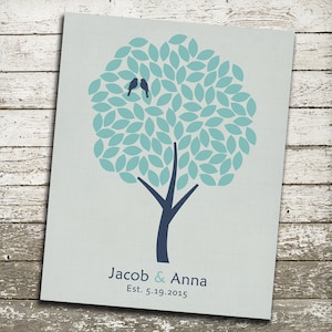 Custom Family Tree Wall Art - Gift for Couples, Weddings, Families, Valentines Day, Anniversary