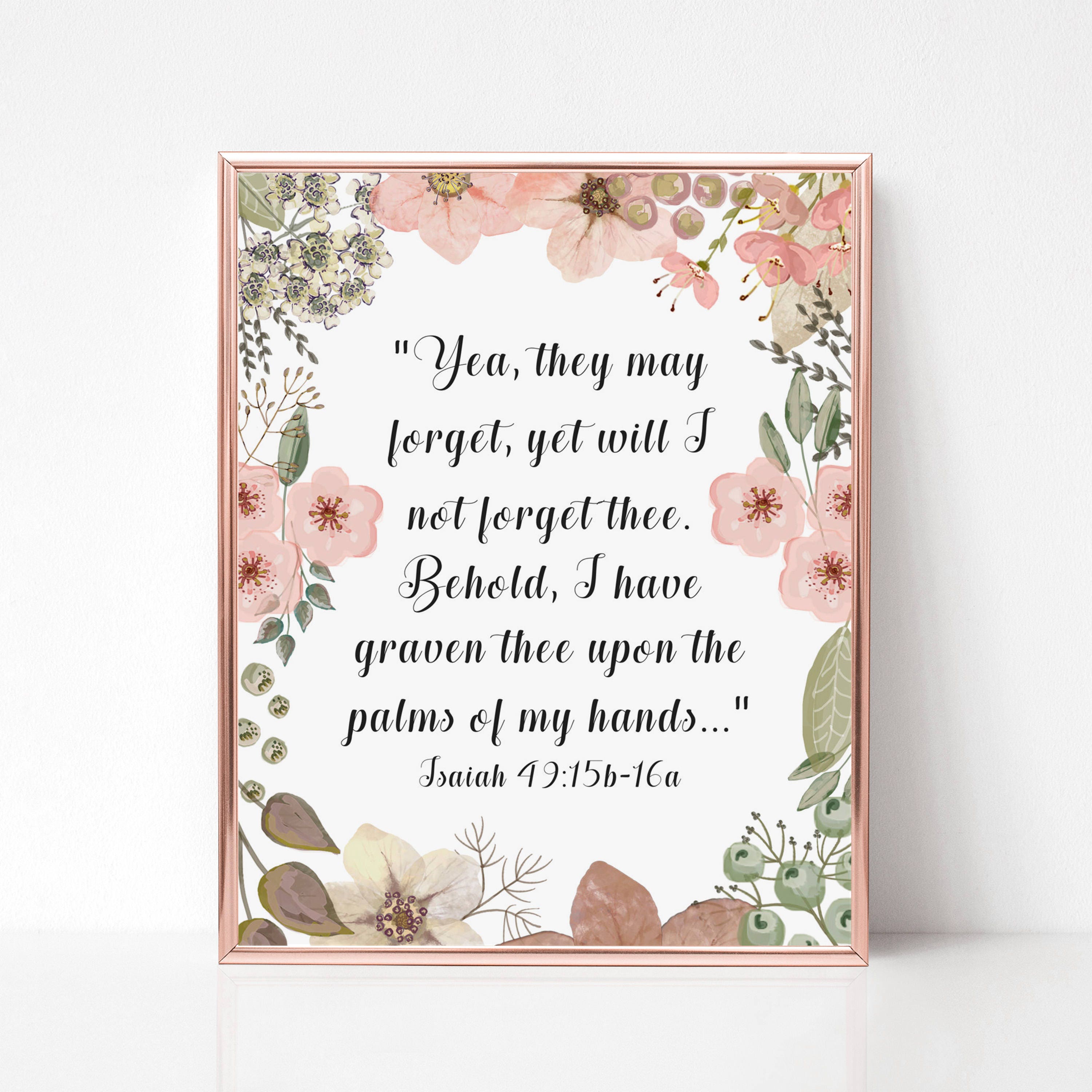 Miscarriage Sympathy Gift Print Scripture Print Infant  Etsy