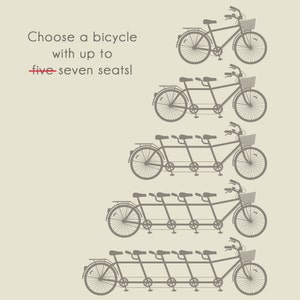 ADOPTION Gift Print, Adoption Sign, Personalized Family Art for Adopted Child, Adopting Baby Gift, Tandem Bicycle Print, Adoptive Family image 5