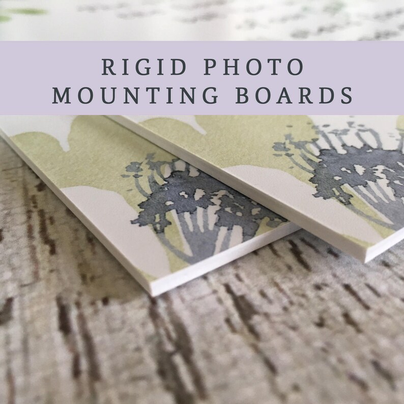 UPGRADE to a Rigid Photo Mounting Board for any wall art Etsy