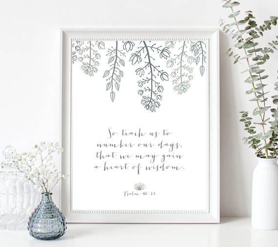 Scripture Art Print Bible Verse Wall Art Print Christian | Etsy