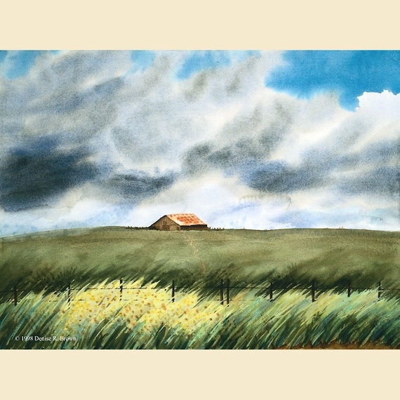 Sonoma Barn, Fine Art Print 9x7