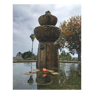 Mission Fountain, Original Photography Print 8x10