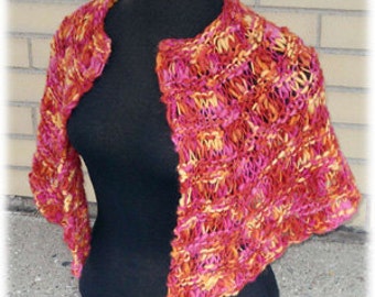 Perfect Hug Shawl - XS to 5X Knitting Pattern PDF