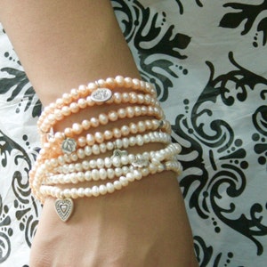 Triple pearl bracelets