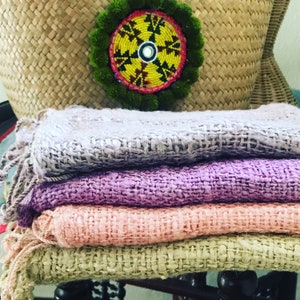 soft raw silk scarf