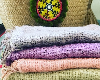 soft raw silk scarf