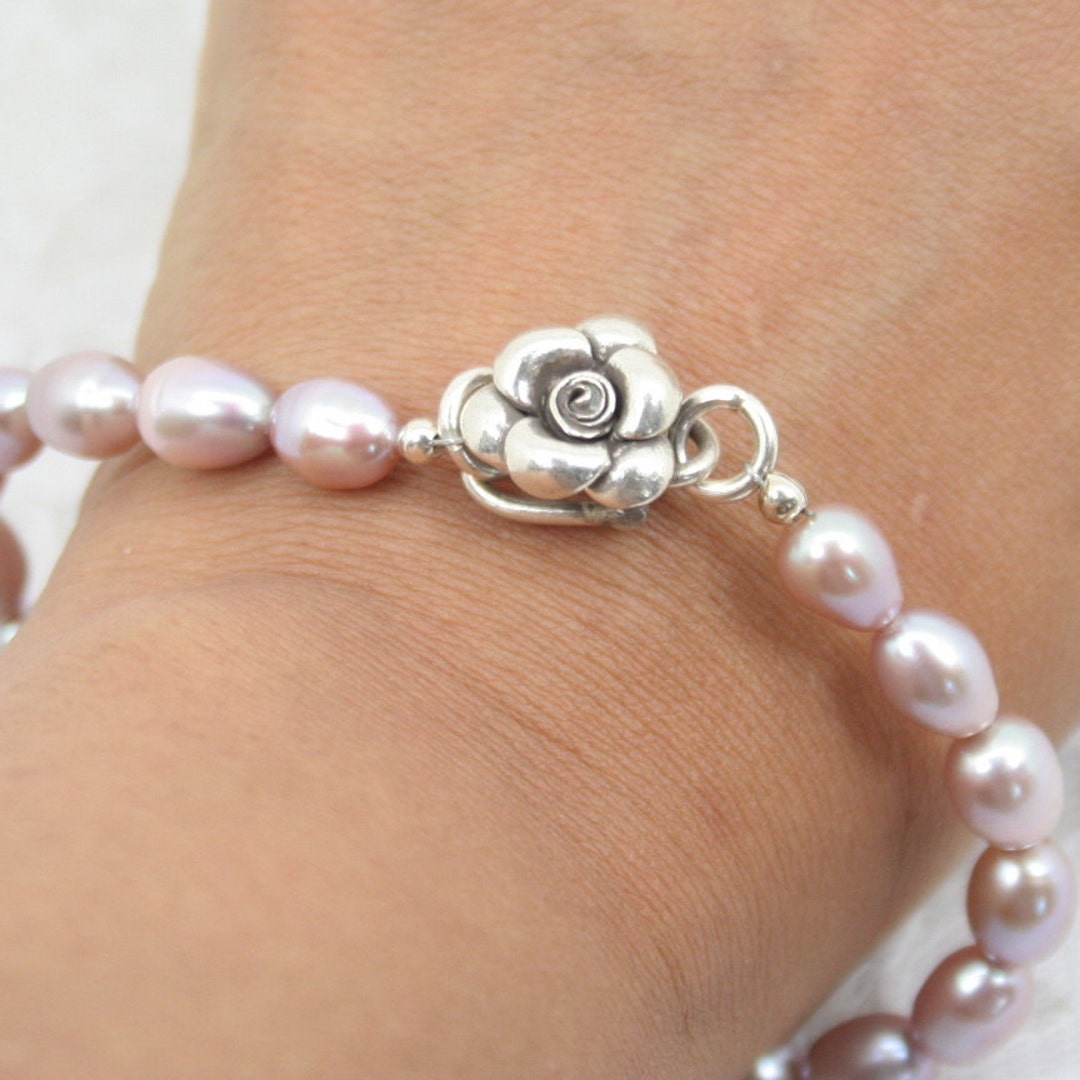 ◆VINTAGE HOLLYWOOD◆ Basic Pearl Bracelet VH24NNBR174M Vintage Pearl Bracelets, Vintage 7.5