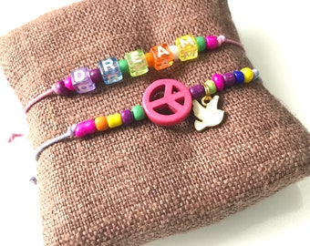 Dream and peace bracelet set