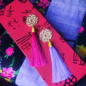 Modern Chinese Knot Tassel earring