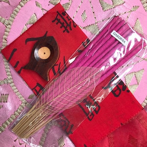 Incense with oriental style pouch