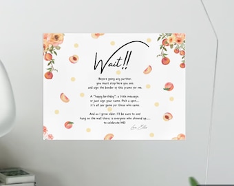 Signo del libro de visitas del primer cumpleaños