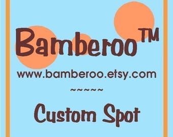 Custom Spot for Bamberoo wrap conversion/Canvas SSC or Bamberoo Breeze baby carrier Starting at  245.00