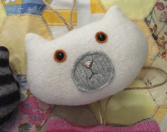 soft cat ornament cashmere wool squishy plush...