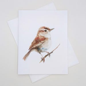 Wren Bird Note Cards, Set of 8, notes for all occasions