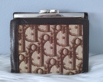 Dior Trotter vintage Tasche mit Klippverschluss EUC