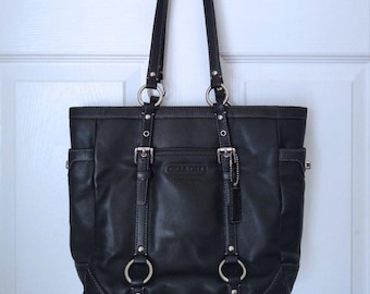 Coach Y2K Vintage Leder Schnalle Galerietasche #F11524 EUC