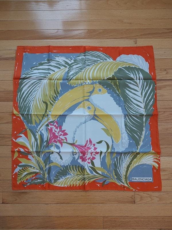 Vintage Balenciaga Scarf - Etsy