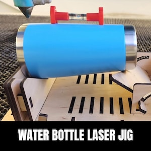 Waterflesstandaard/mal lasergravure - digitaal lasersnijbestand