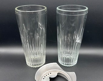 Mid-Century Indiana glazen barshaker met extra glas