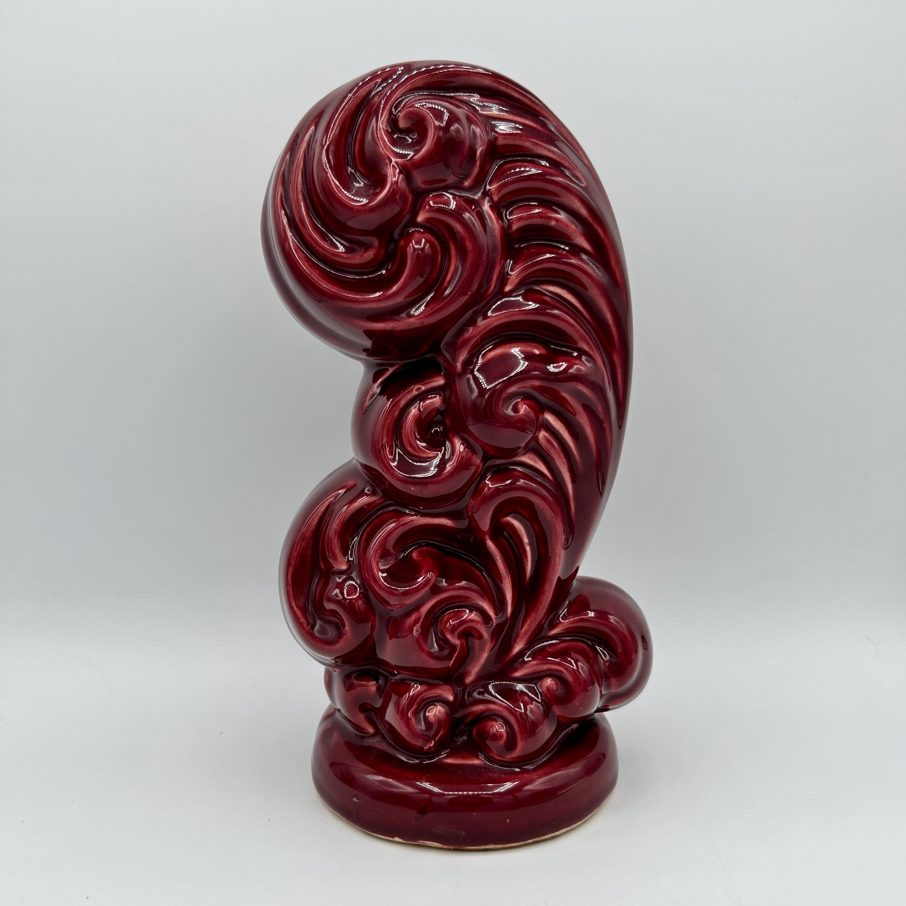 Ceramic vase burgundy vintage - Etsy 日本