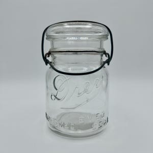 Drey Everseal Pint Jar with Metal Lid Lock Rustic Farmhouse Kitchen Décor