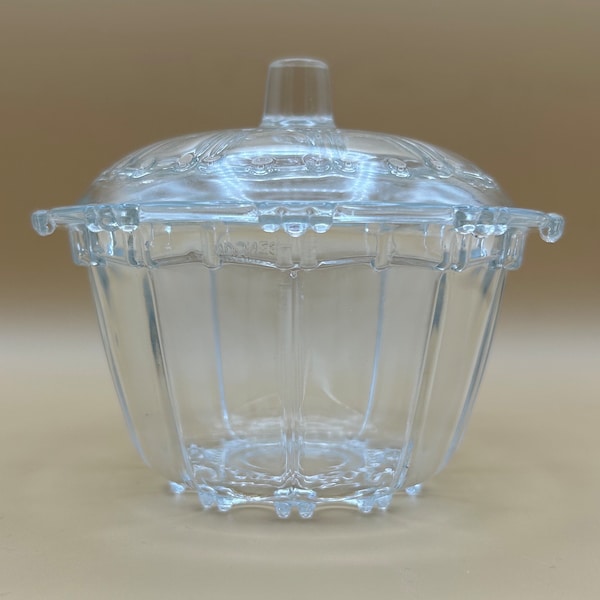 King Oyster Pearl Dish with Lid - Kig, Indonesia, clear, glass, serving dish, extra lid, container, bowl