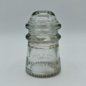 Hemingray No.9 USA Insulator with Embossed Markings Small Industrial Décor