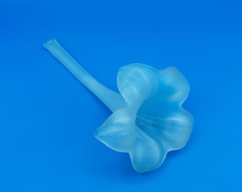 Silvestri Frosted Glass Lily Flower Pulled Glass Decorative Ornament