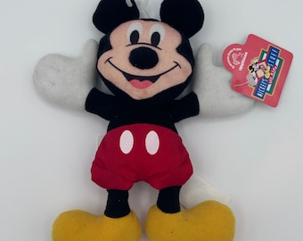 Walt Disney Musse Pigg Applåder Säckväska Plysch Nytt med Tagg Samlarfigur