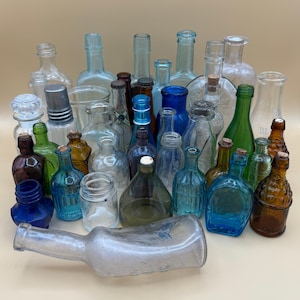 Vintage Apothecary Jar Assortment – Wheaton Bottles, Collectible Decors