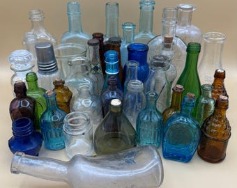 Vintage Apothecary Jar Assortment – Wheaton Bottles, Collectible Decors